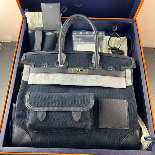 Hermès Birkin 35 Cargo | Navy | PHW | U Stamp