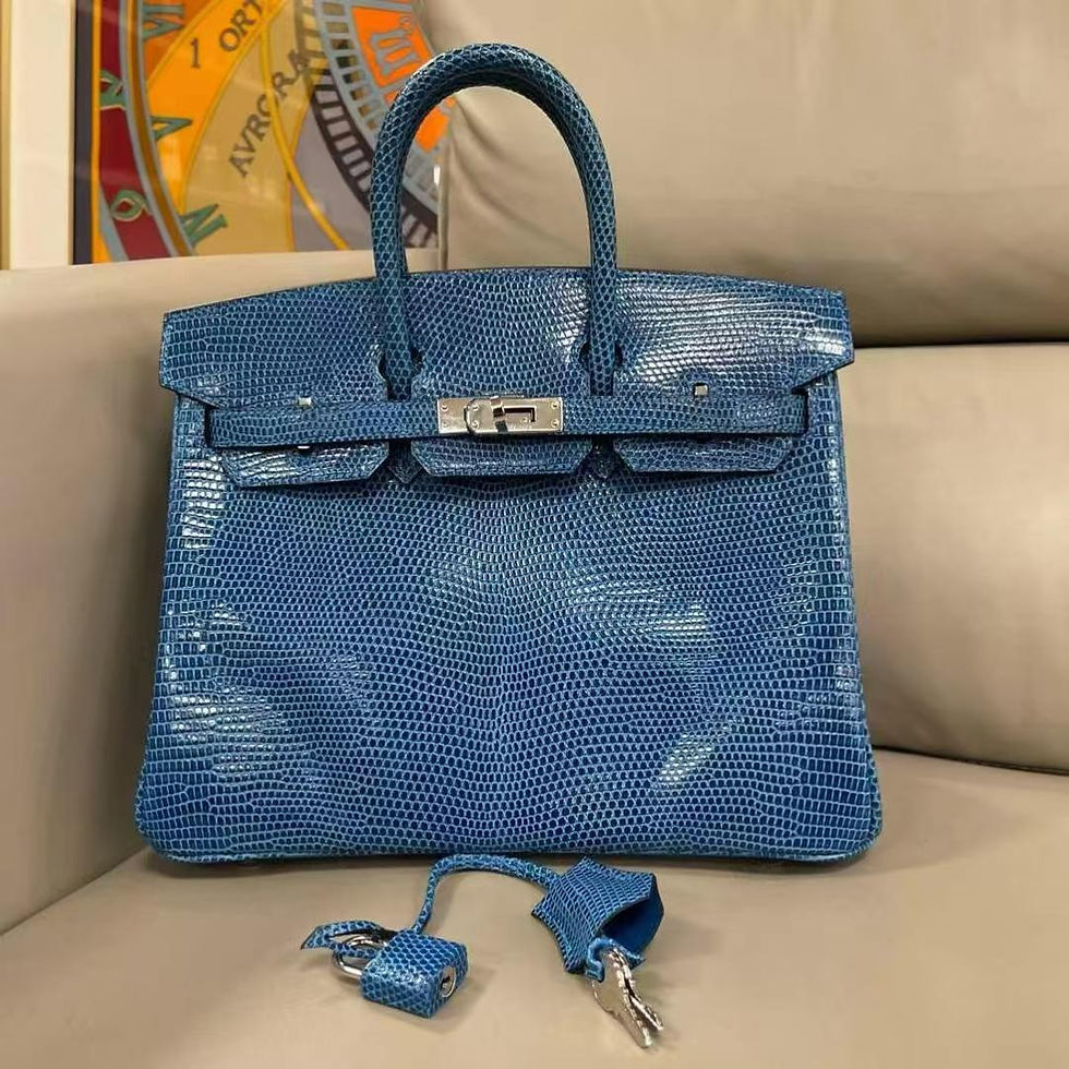 Birkin 25 | Mykonos | PHW | Lizard | Y Stamp