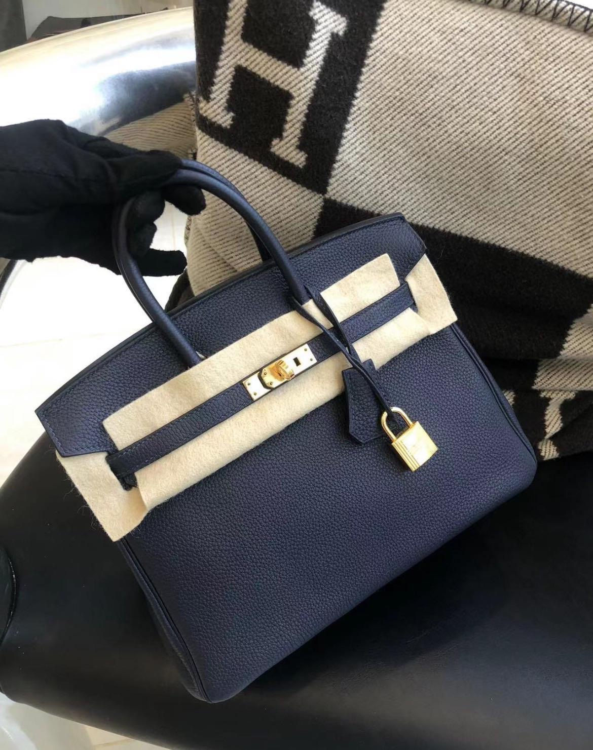 Birkin 25 | 2Z Blue Nuit | GHW | Togo | Y Stamp