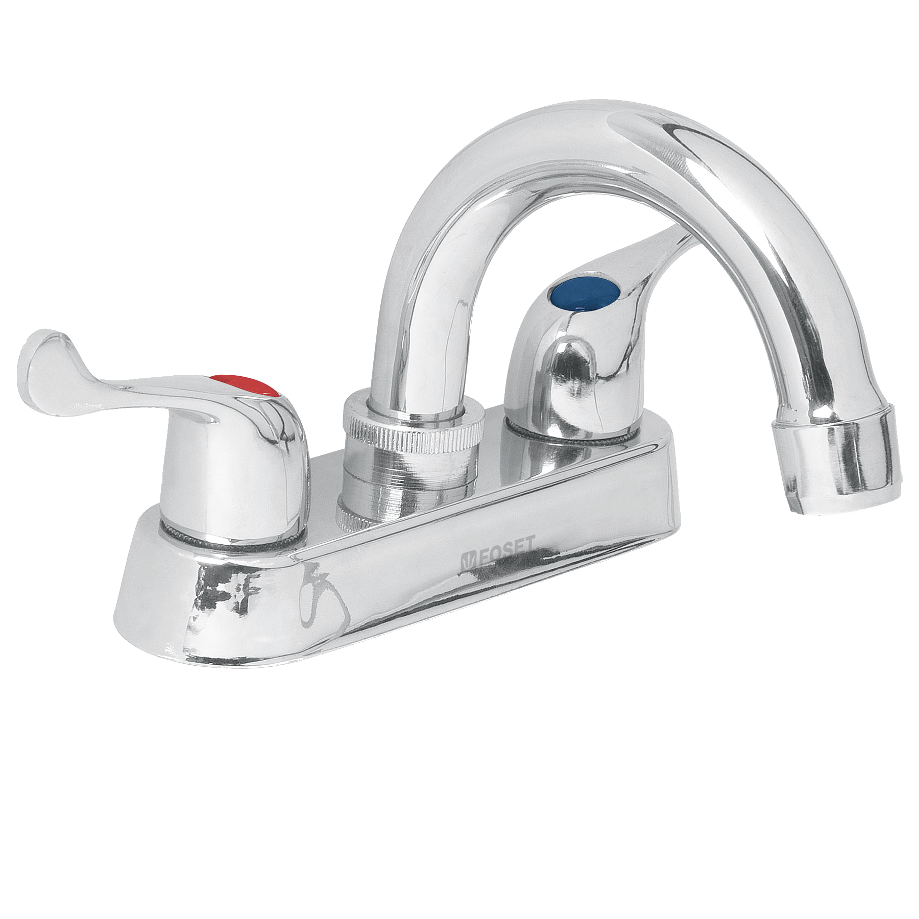 MEZCLADORA 4" PARA LAVABO CUELLO CURVO