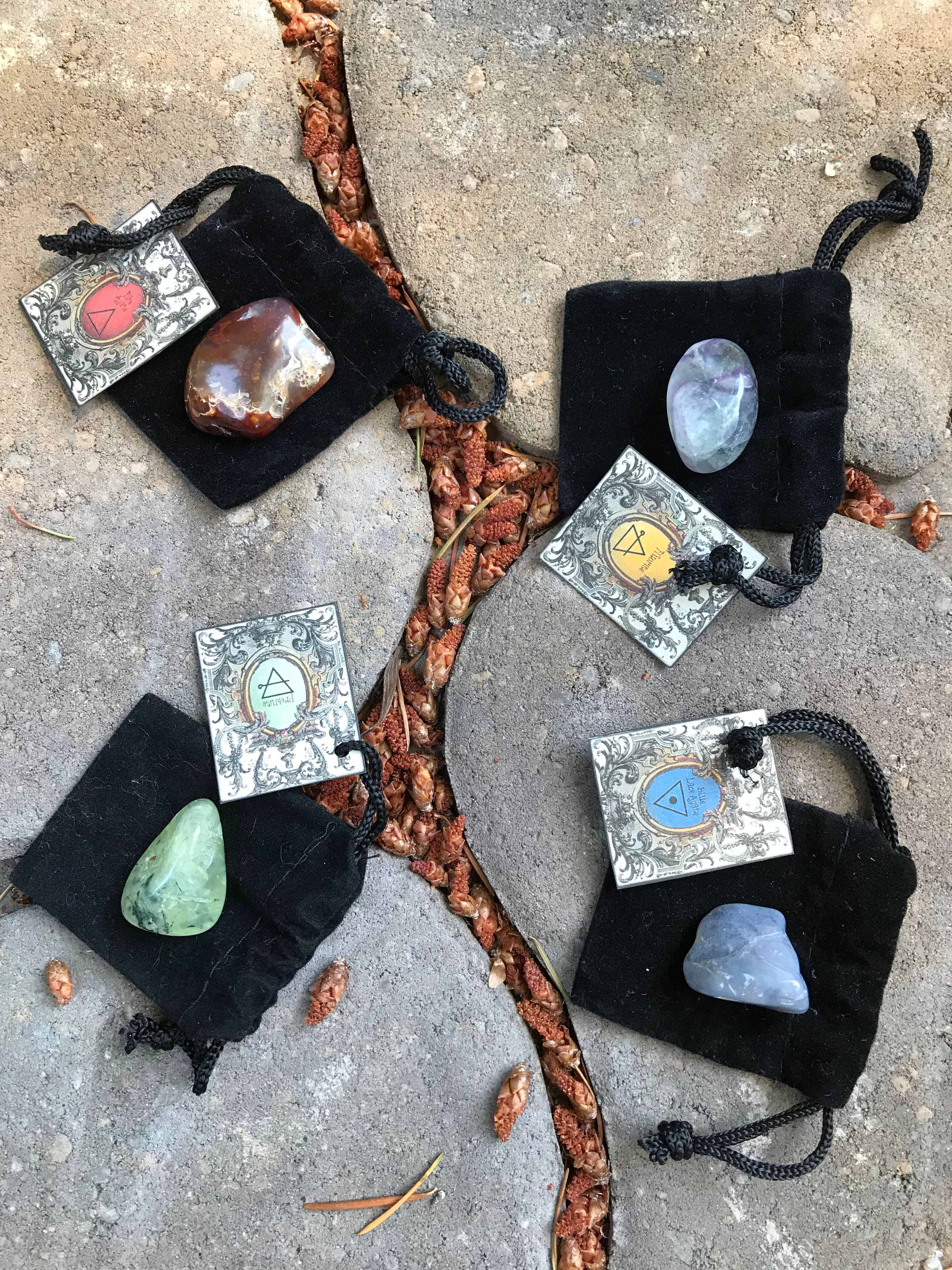 Element Stone Collection: Earth, Air, Fire, Water, stones