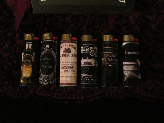 Thumbnail: City Morgue "Lighter Collection": funeral home, mortician, decor, decorations