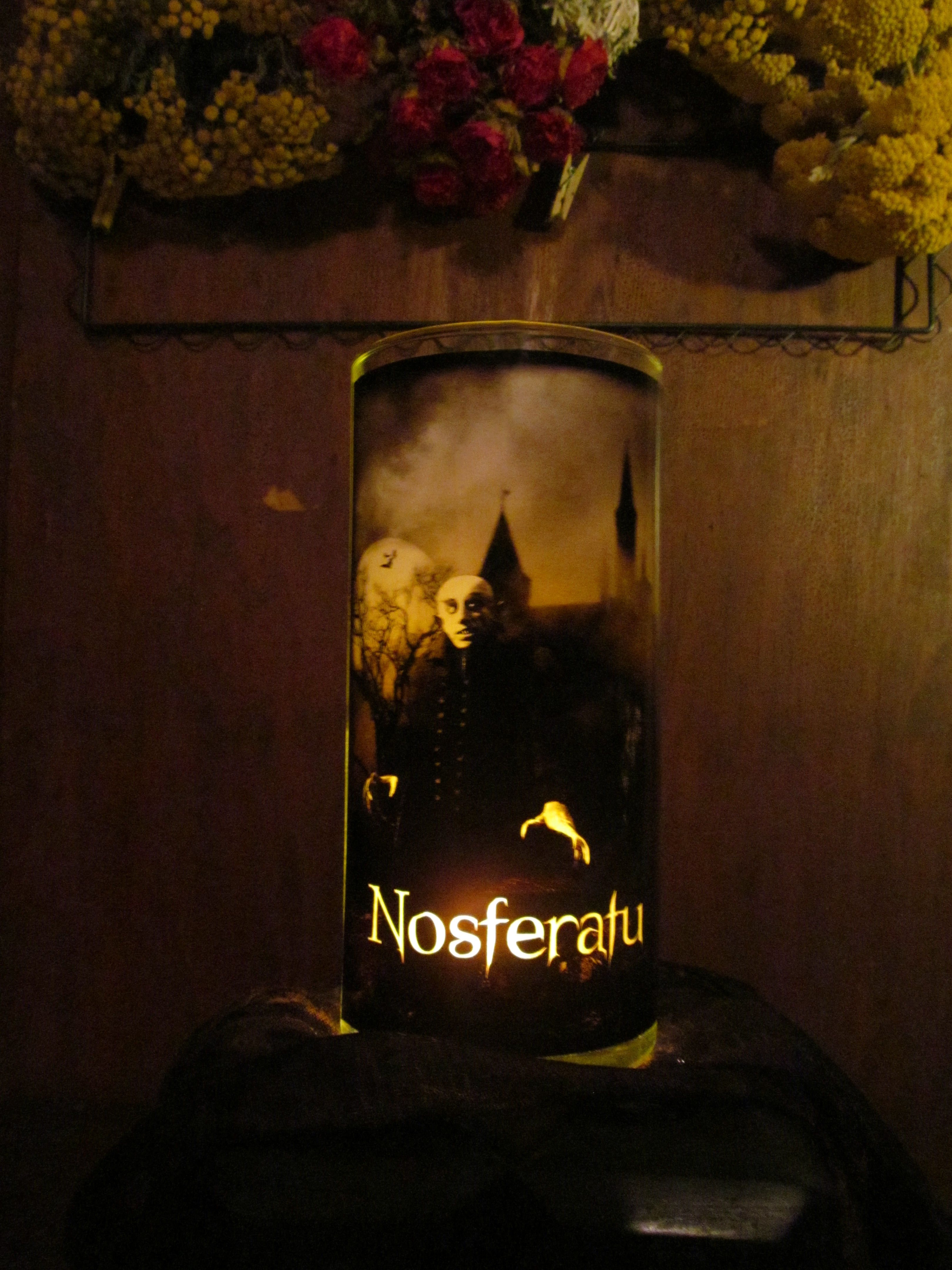Nosferatu #2 Candleholder: Movies, Gothic, Darkside, Vampire, Macabre, Deco