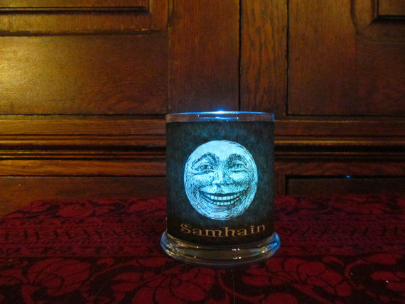 Thumbnail: The Parchment Collection:  Moon Samhain Color Changing Candleholder