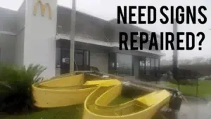 Storm weather cleanup 850 Signs