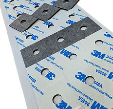 EPDM Foam Gaskets with 3m 9448A Adhesive Laminated to Both Sides