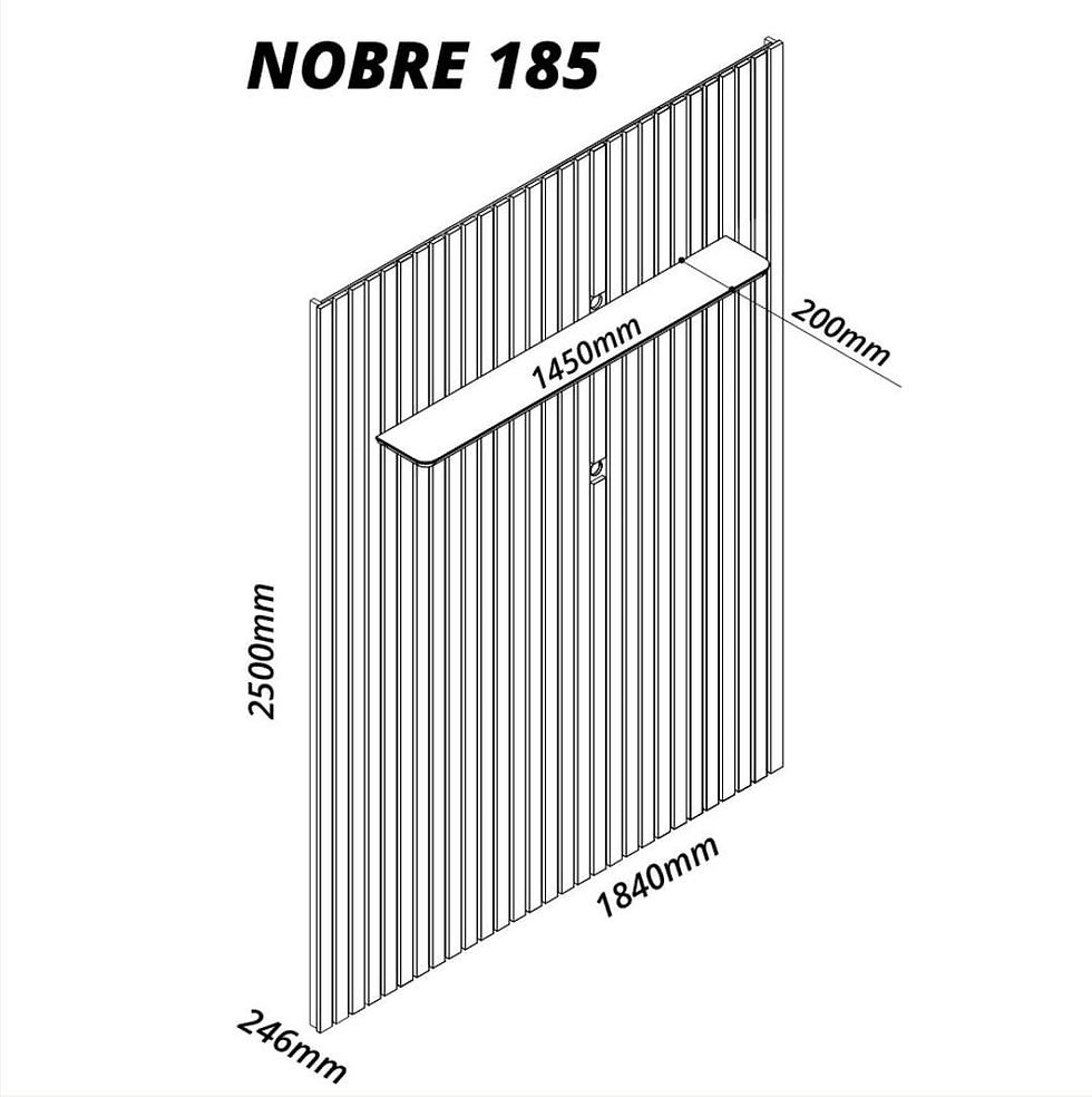 Miniatura: Painel Nobre 1,85 Ripado
