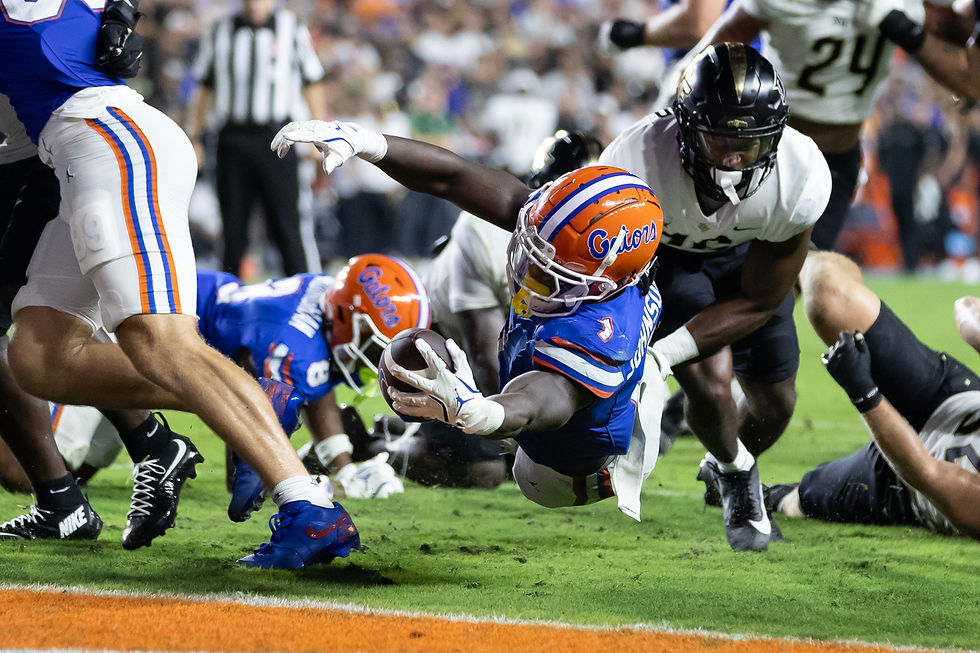 Gators player Montrell Johnson Jr.