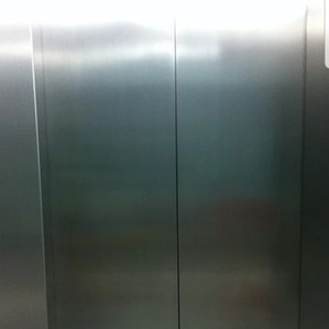 Internal lift door skins and architrave