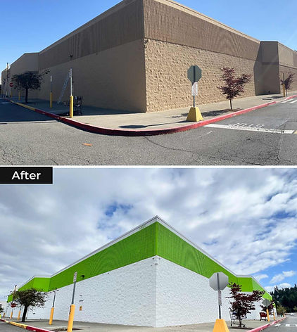 Supermarkets Commercial Painting Project.