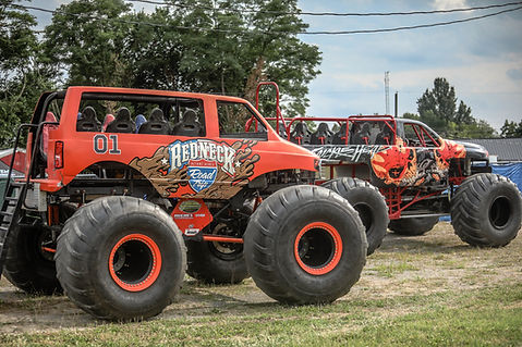 redneck road trip and knucklehead monster truck