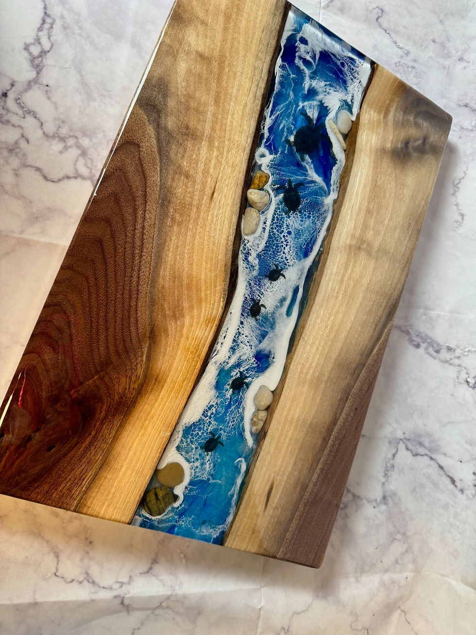 Walnut and Resin River Board