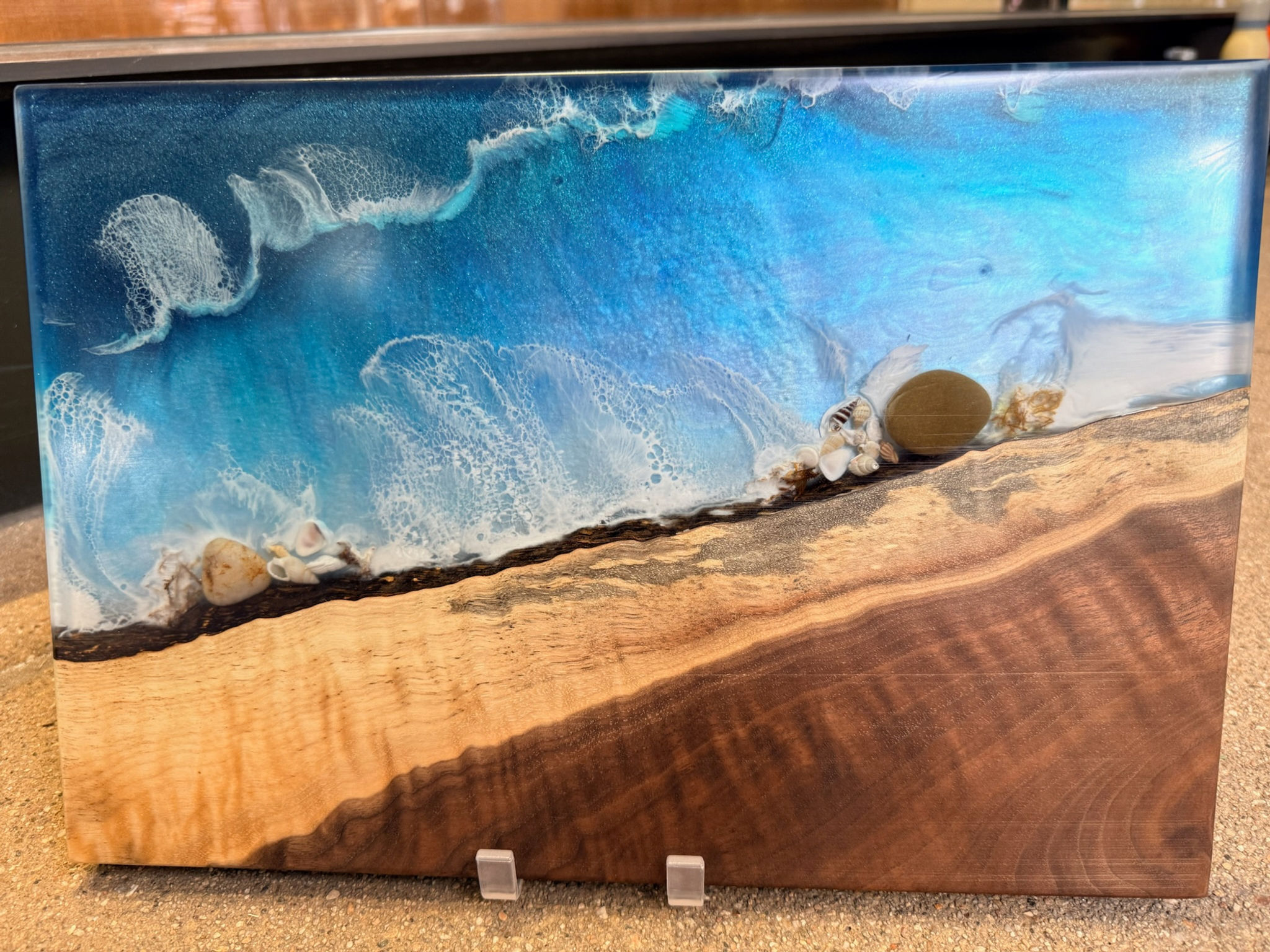 Walnut and Resin River Board