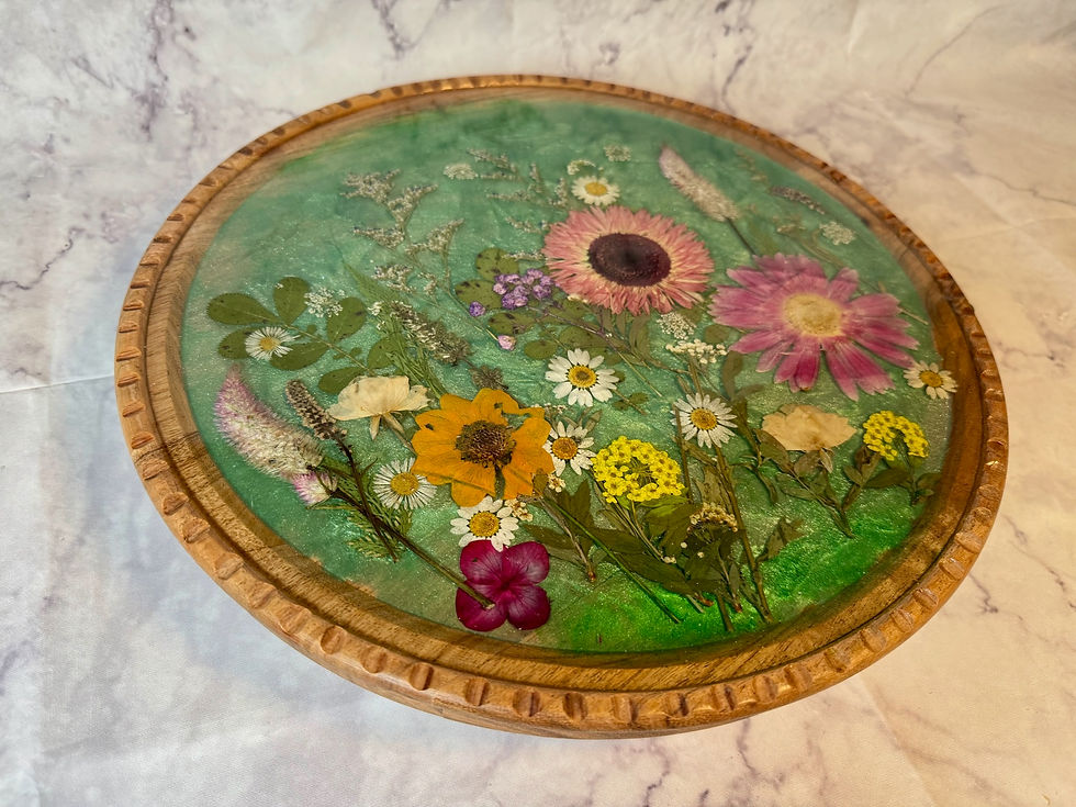 Thumbnail: Green Floral Lazy Susan