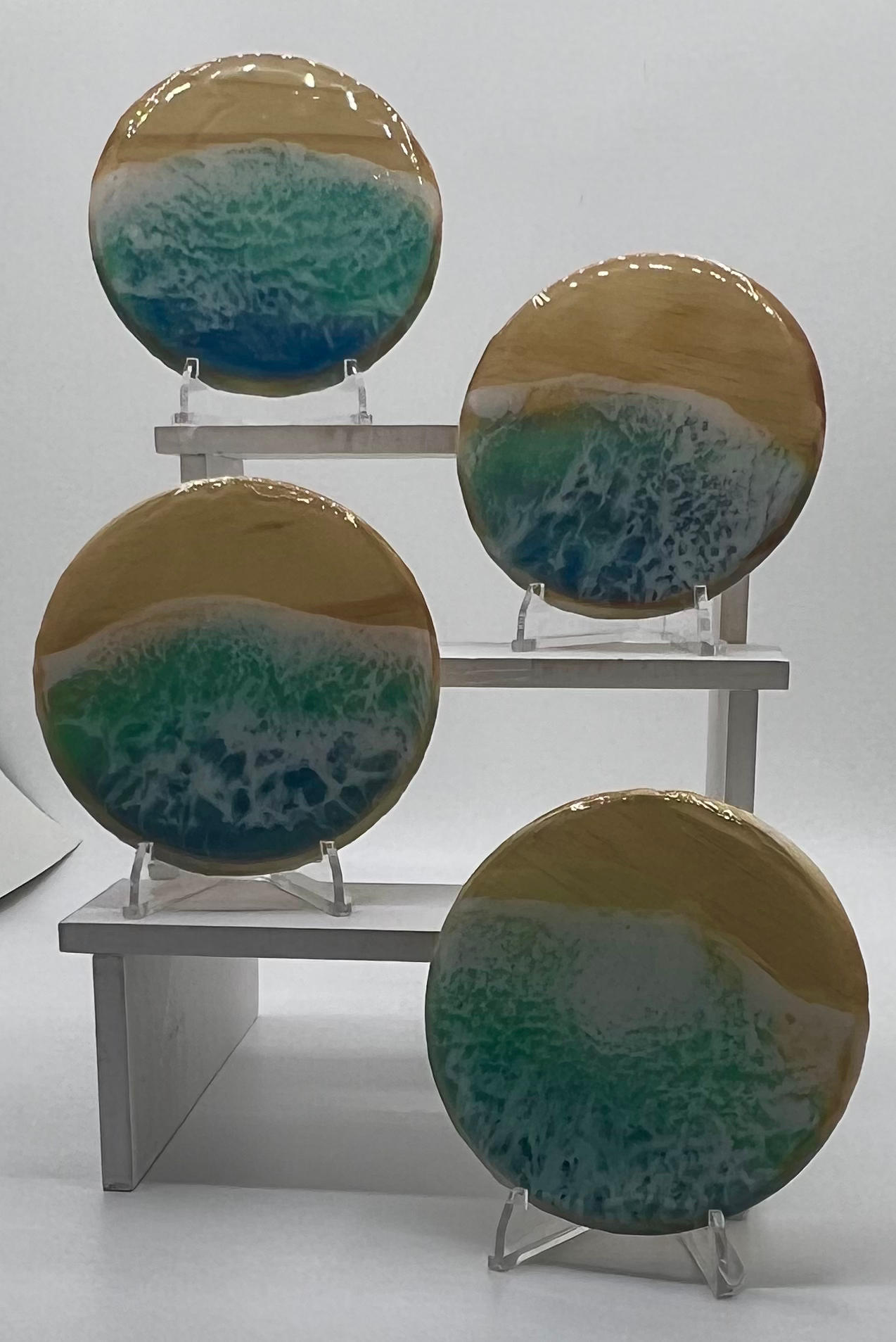 Wood Ocean Coasters