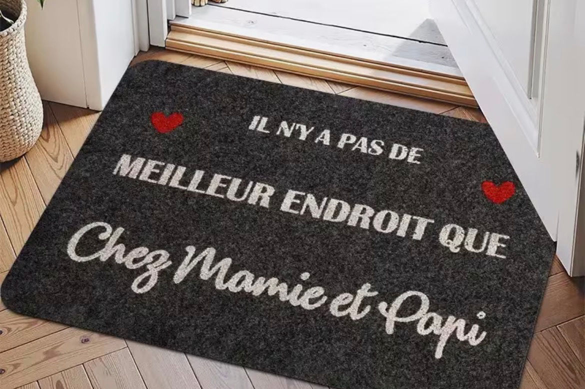 Tapis 40x60 cm – “Il n’y a pas de meilleur endroit que chez Mamie et Papi”