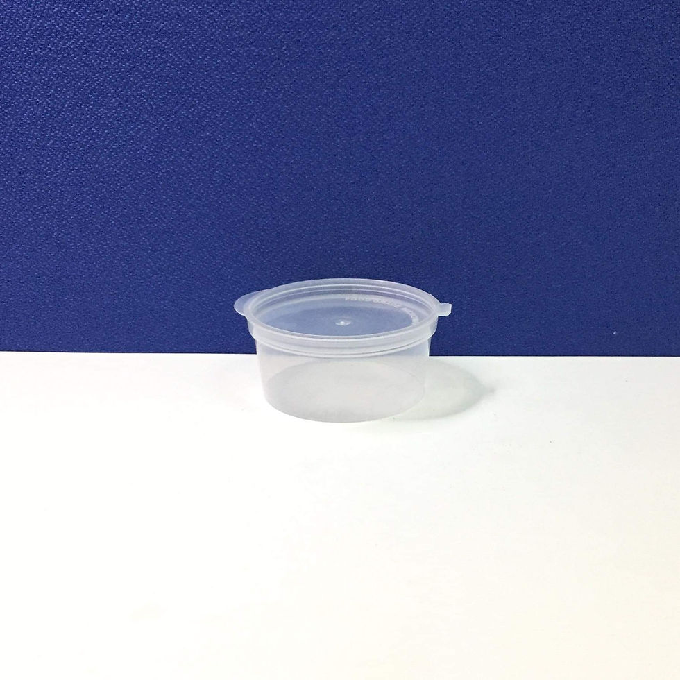 Thumbnail: SAUCE CUP WITH HINGED LID