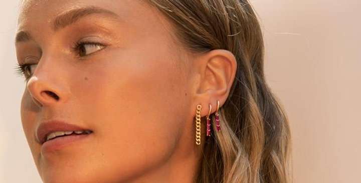 Aleyolé Rose Ofelia Gold Earrings