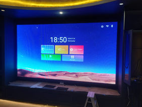 Instalación de pantalla en la residencia Atlixco - Integraled