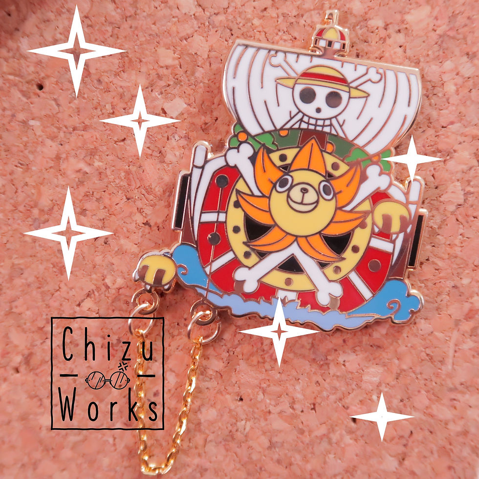Thumbnail: O.ne Piece Mugiwara Ships Enamel Pins