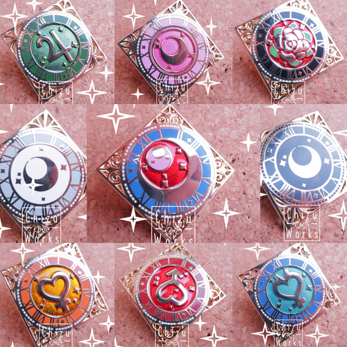 Sai.lor Moon l Inner Senshi + Enamel Pin + [SET] | ChizuWorks SHOP