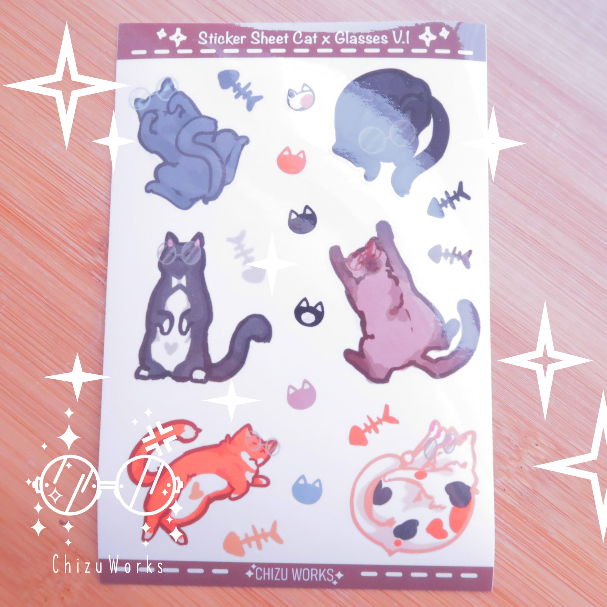 Cat Sticker Sheet V1