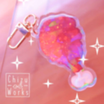 Crispy Fried Drumstick Acrylic Keychain