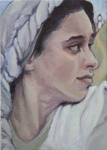 Title set on her path Medium Oil on canvas board 5x7inches sold.jpg