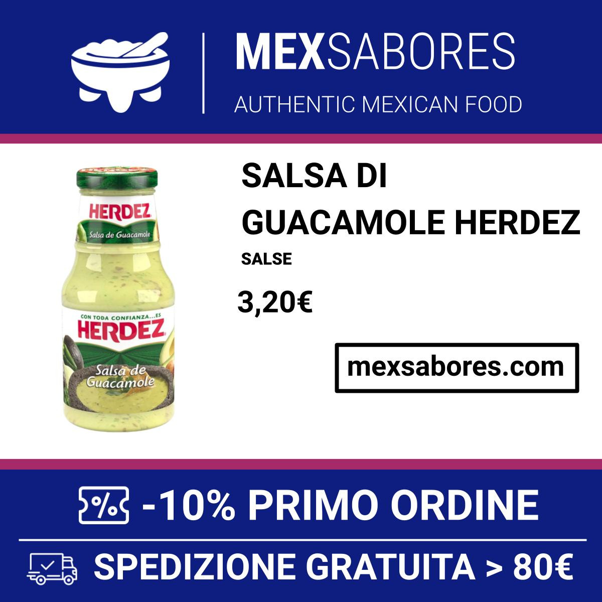 Salsa di Guacamole Herdez - Salse messicane | MEXSabores - Shop online
