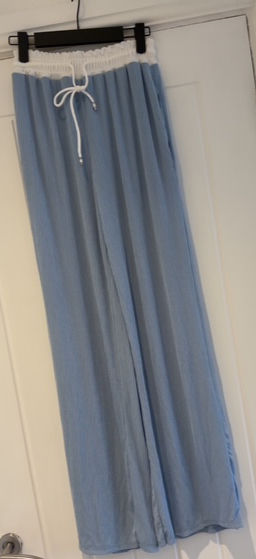 Thumbnail: Ribbed TShirt & Wide Leg Trouser Set 