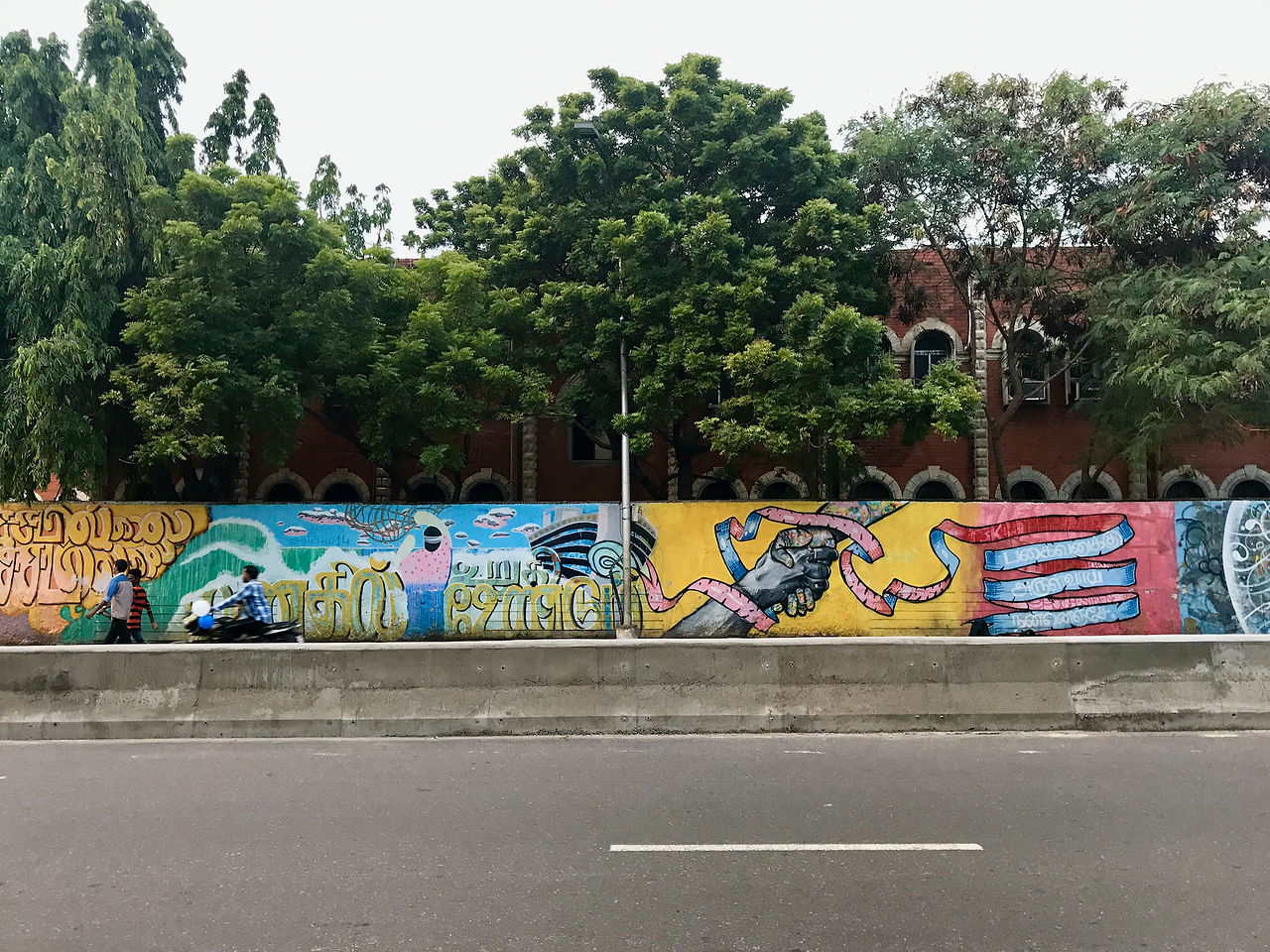 Street graffiti, Marina Beach