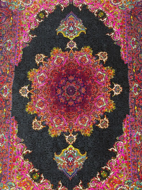 Thumbnail: Persian Silk Qum Rug 3'4" x 5', a masterpiece hand woven from pure silk