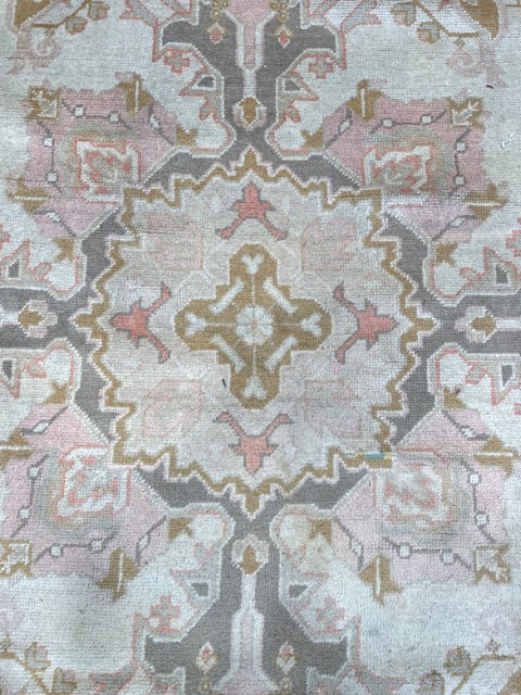 Thumbnail: Turkish Oushak Rug, measuring a grand 11' x 16'.  Hand-woven with a beautiful blend of wool and cotton,