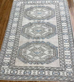 Turkish Oushak Rug 4'6" x 6'4"