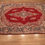 Thumbnail: Persian vintage Kerman rug, 8'9" x 12'3", hand-knotted,wool, red rug features a classic Kerman design, central medallion,