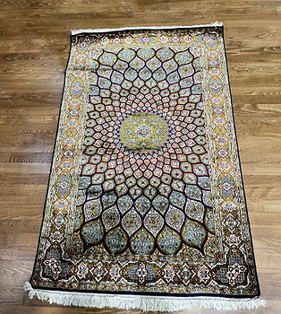 Indian Silk Rug 3'1" x 4'10"