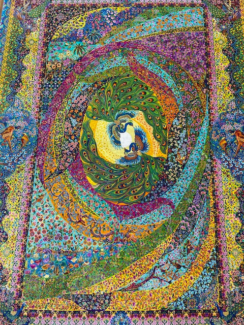 Thumbnail: Persian Silk Qum Rug, sized at 4'4" x 6'10". This hand-woven masterpiece is crafted from pure Silk,