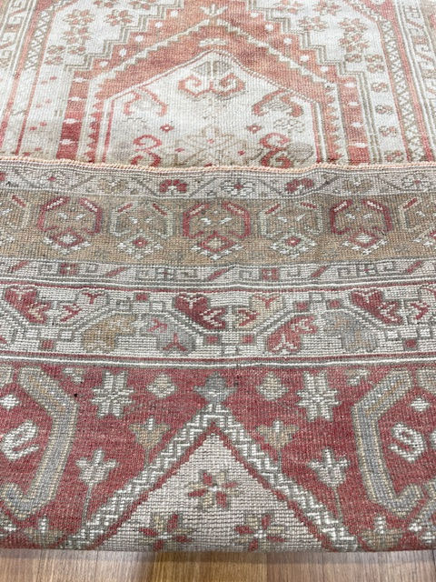 Thumbnail: Turkey Oushak Rug, measuring 3'8" x 6'6". This hand-woven masterpiece is crafted from premium wool and cotton,