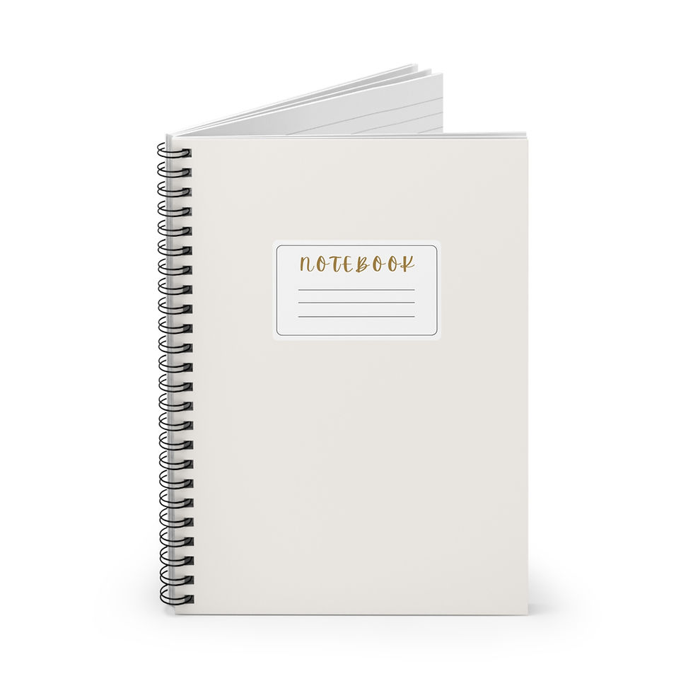 Thumbnail: Gold Minimalist Spiral Notebook