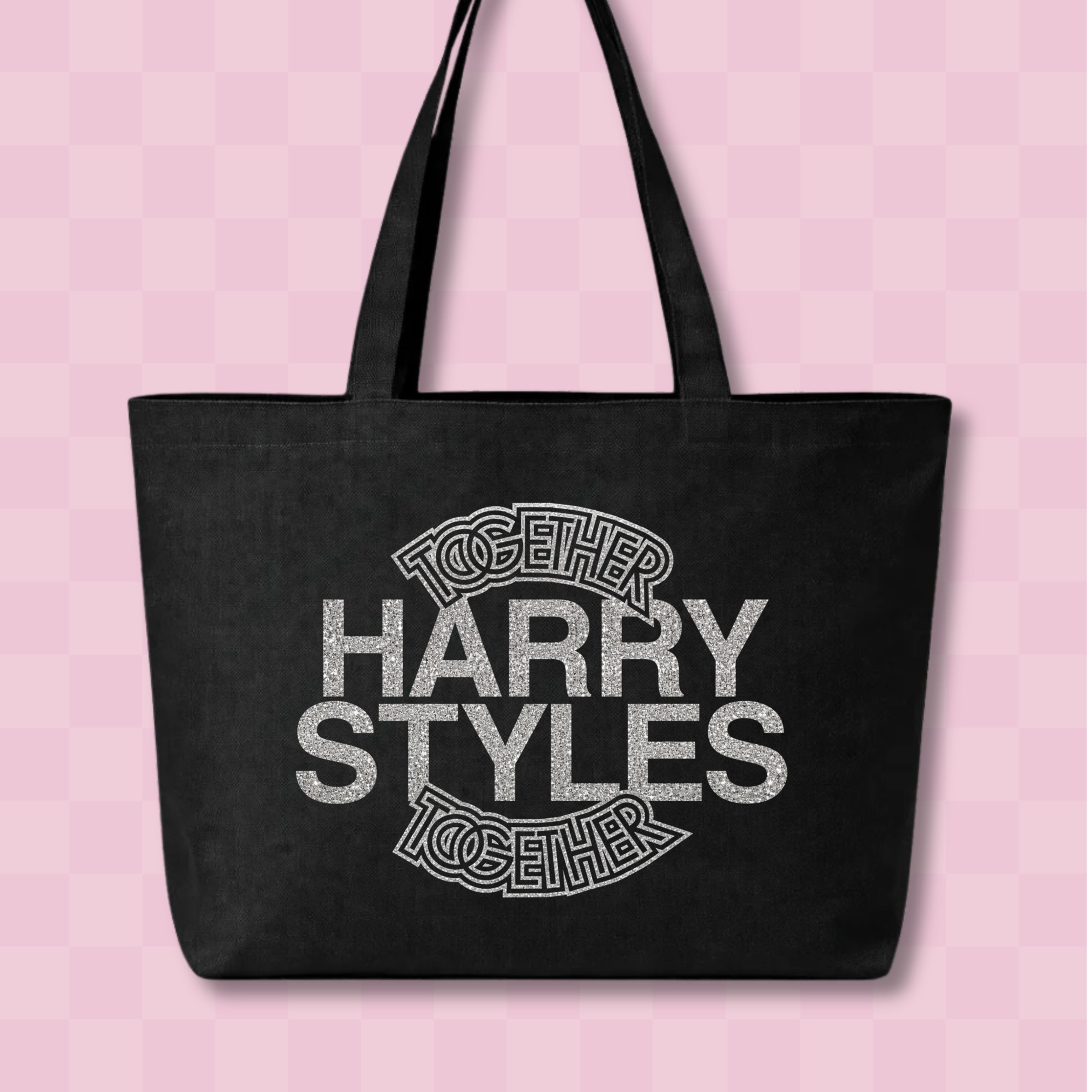 Ecobag Preta Harry Styles com Glitter