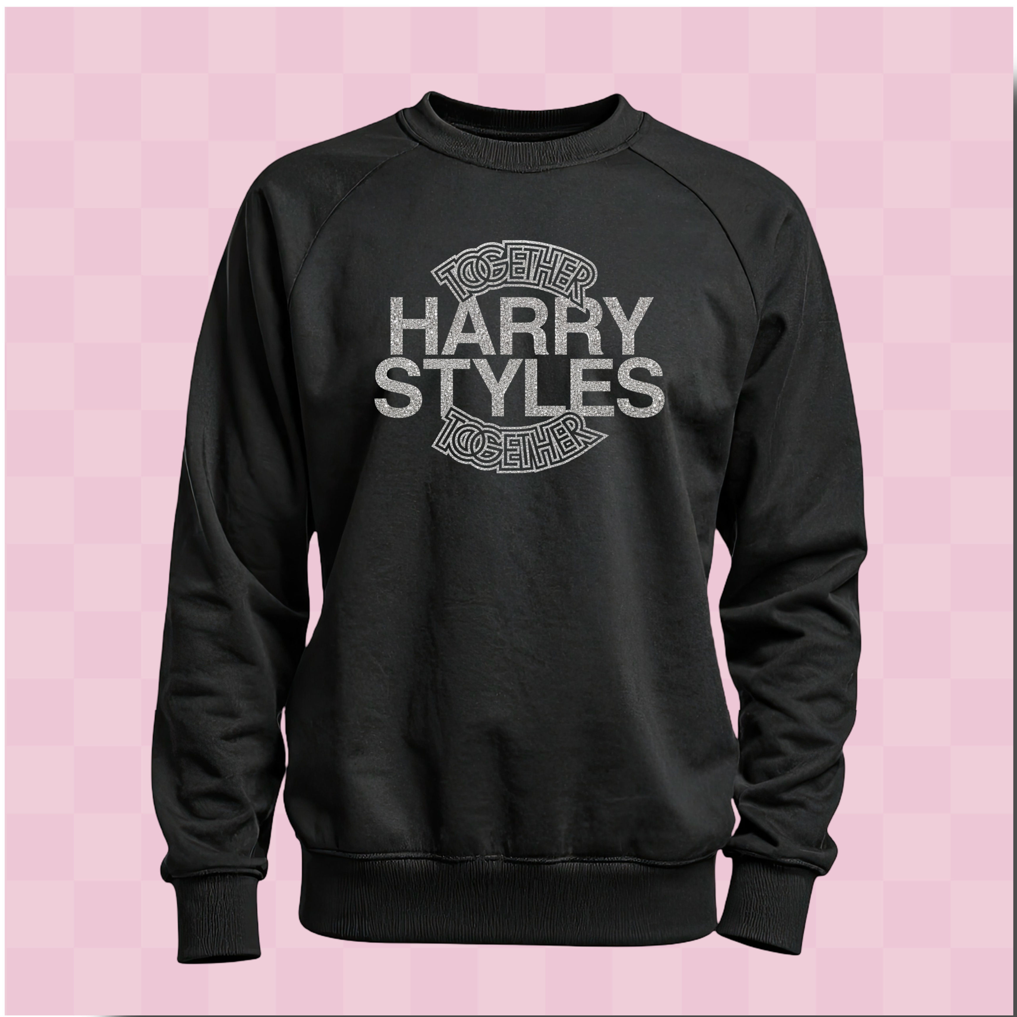 Moletom Harry Styles Together Together Prata com Brilho