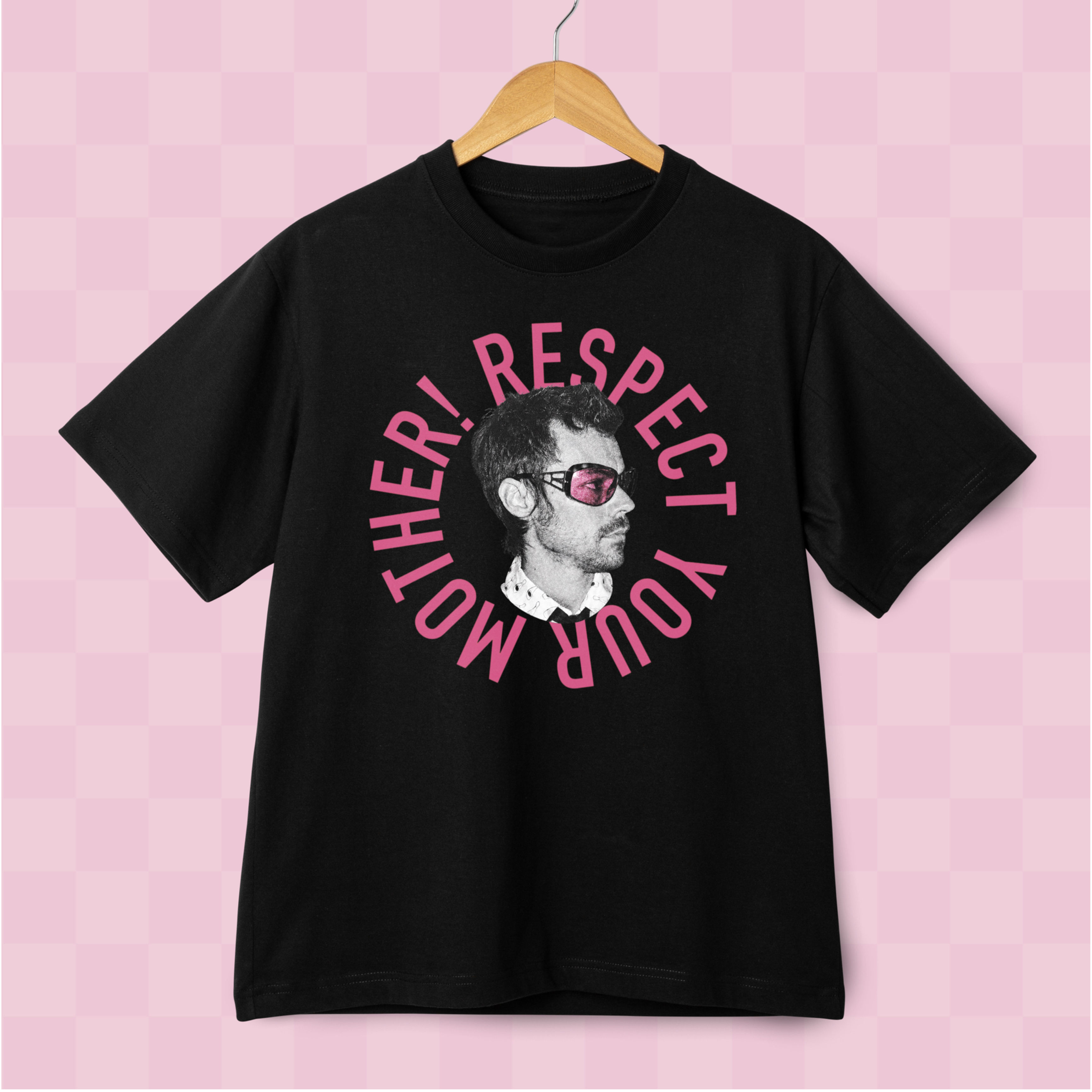 Camiseta Harry Styles Respect Your Mother Pink