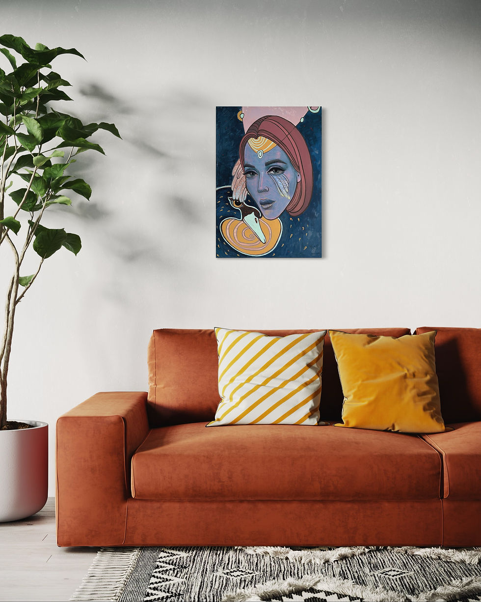 Miniatura: obraz z dziewczyną