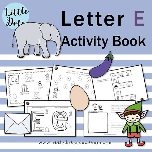 letter e activity book