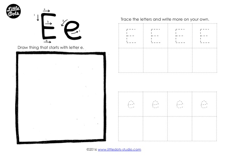 Preschool Letter E Activities and Worksheets
