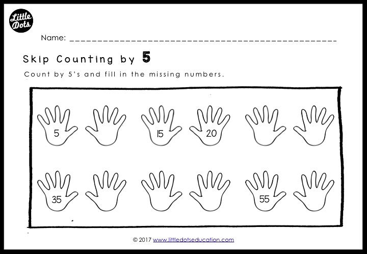 skip count by 2 5 and 10 worksheets for kindergarten to grade 1