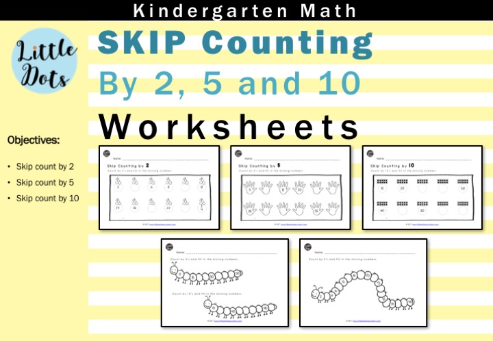 skip count by and worksheets for kindergarten to grade skip count by and worksheets for kindergarten to grade little dots education preschool printables and activities