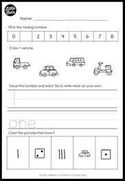 Kindergarten Numbers 0 to 20 Worksheets and Activities