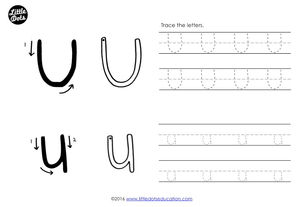 preschool letter u activities and worksheets