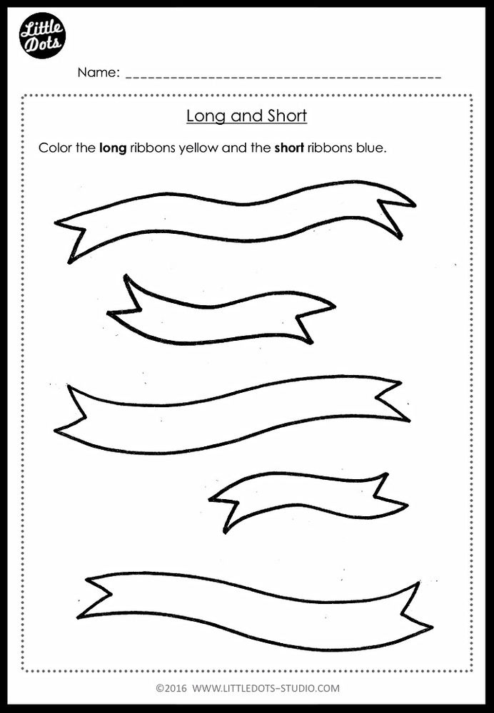 Pre-K Measurements Worksheets and Activities